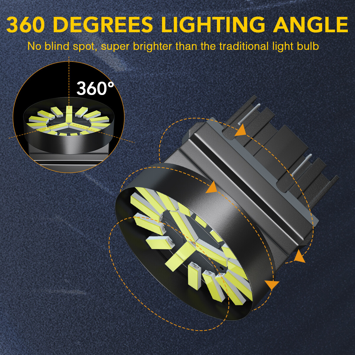 2X 3157 LED Backup Reverse Light Bulb White For Dodge Ram 1500 2500 3500