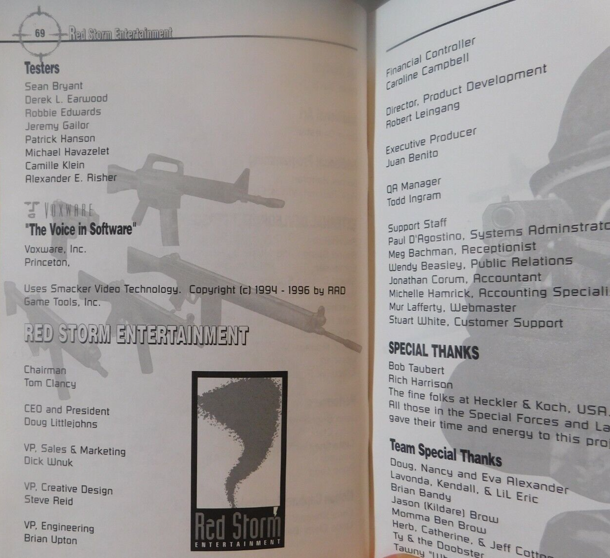 CBook~Rainbow Six Book By: Tom Claney's