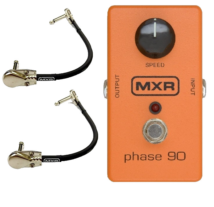 MXR Phase 90 Guitar Effects Pedal M101 ( 2 MXR PATCH CABLES ) M-101