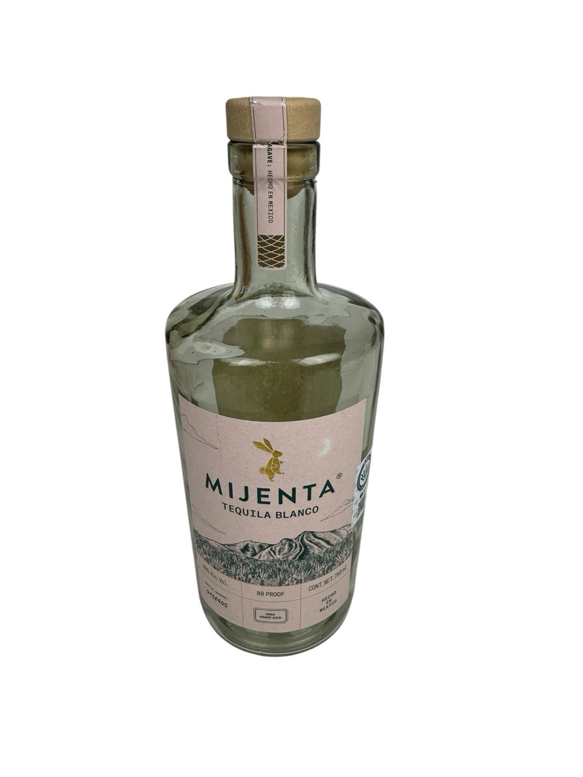 Mijenta Tequila Blanco Empty Bottle 750ml