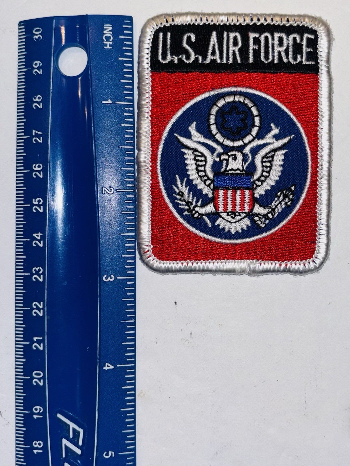 USAF US Air Force Patch Iron On Embroidered Emblem 3” x 2” New