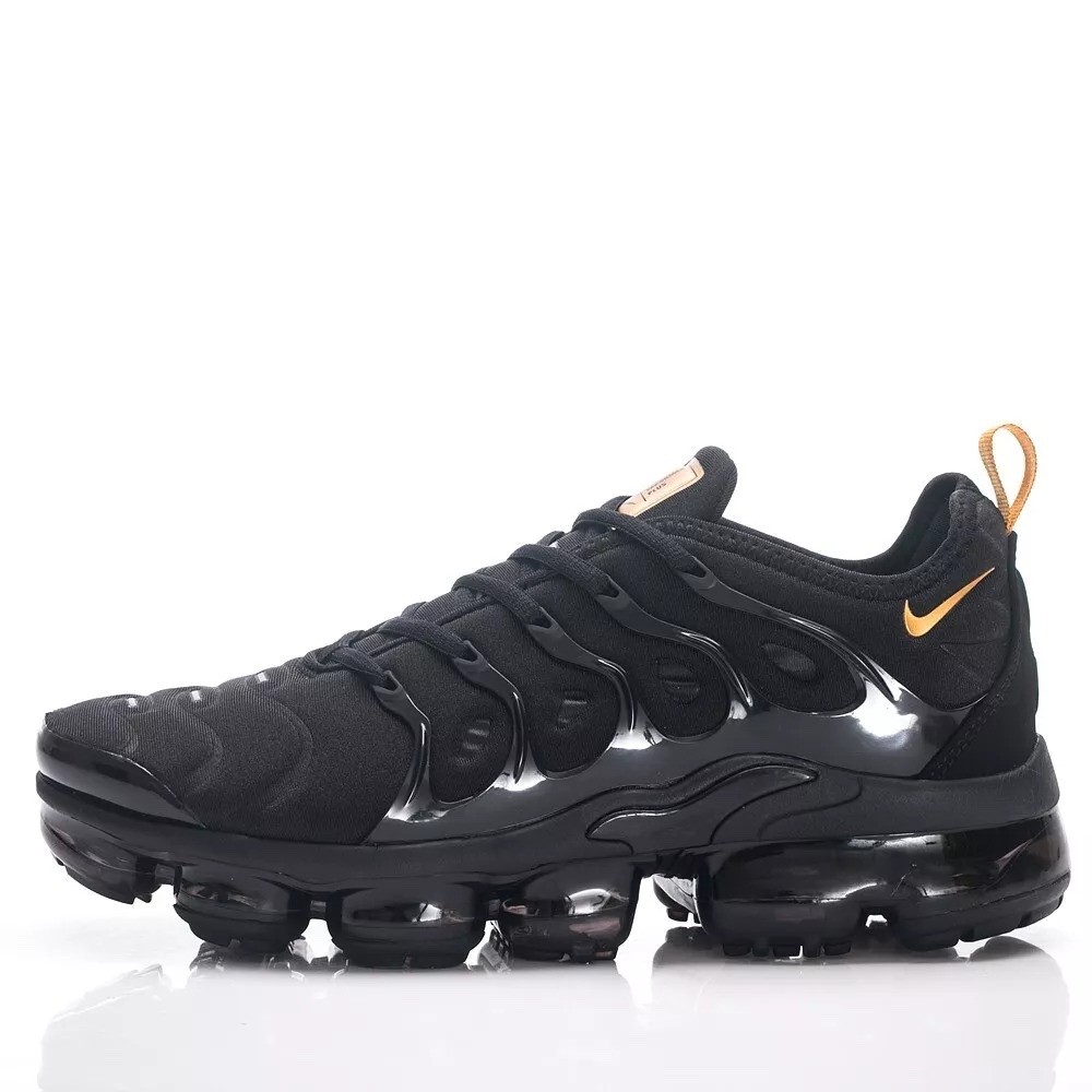 New Nike Air Vapormax Plus TN Men's Black Gold Running Shoes Size 7-13