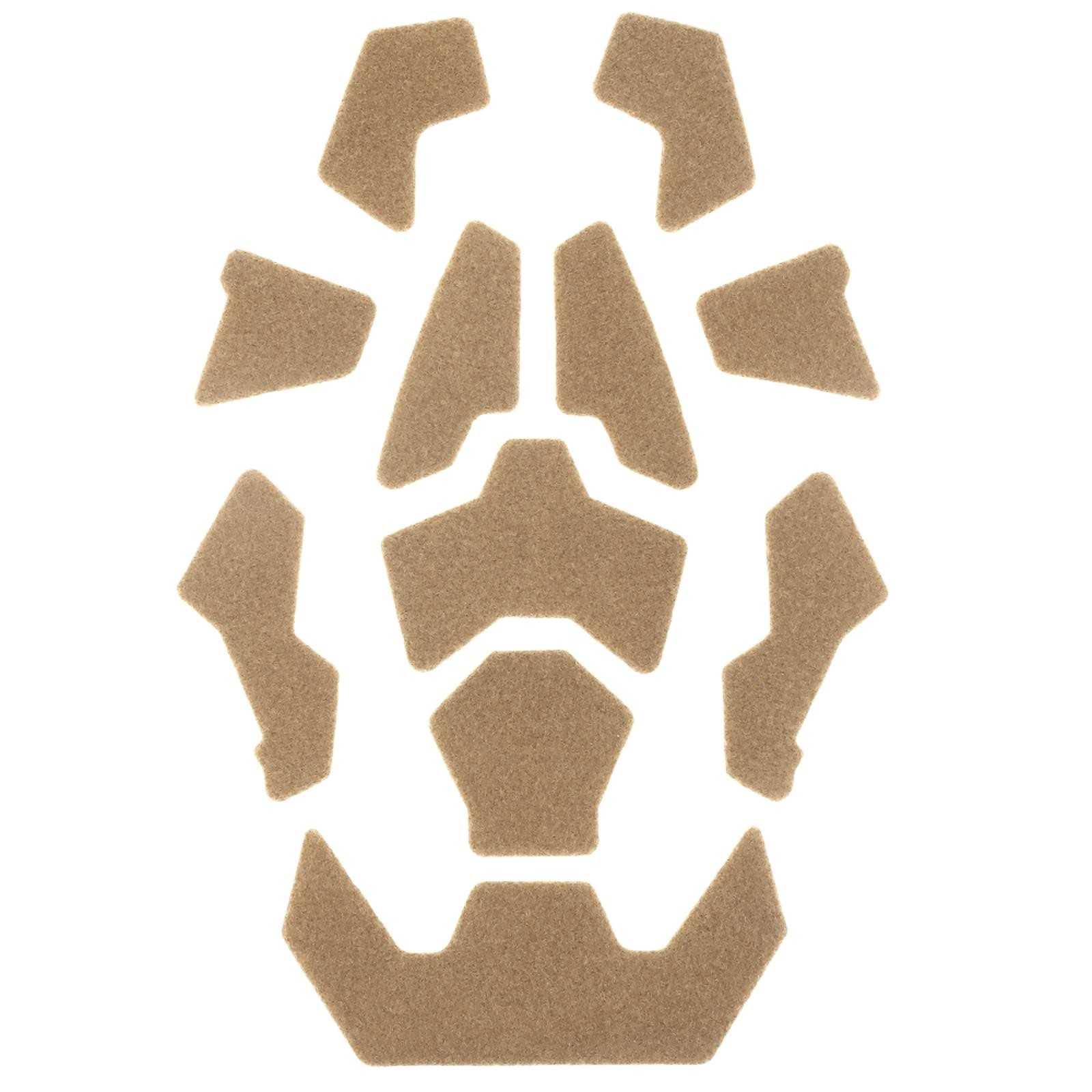 Brown Tactical Equipment Helmet Magic Stickers Fast Helmet Patches Hook Tool i