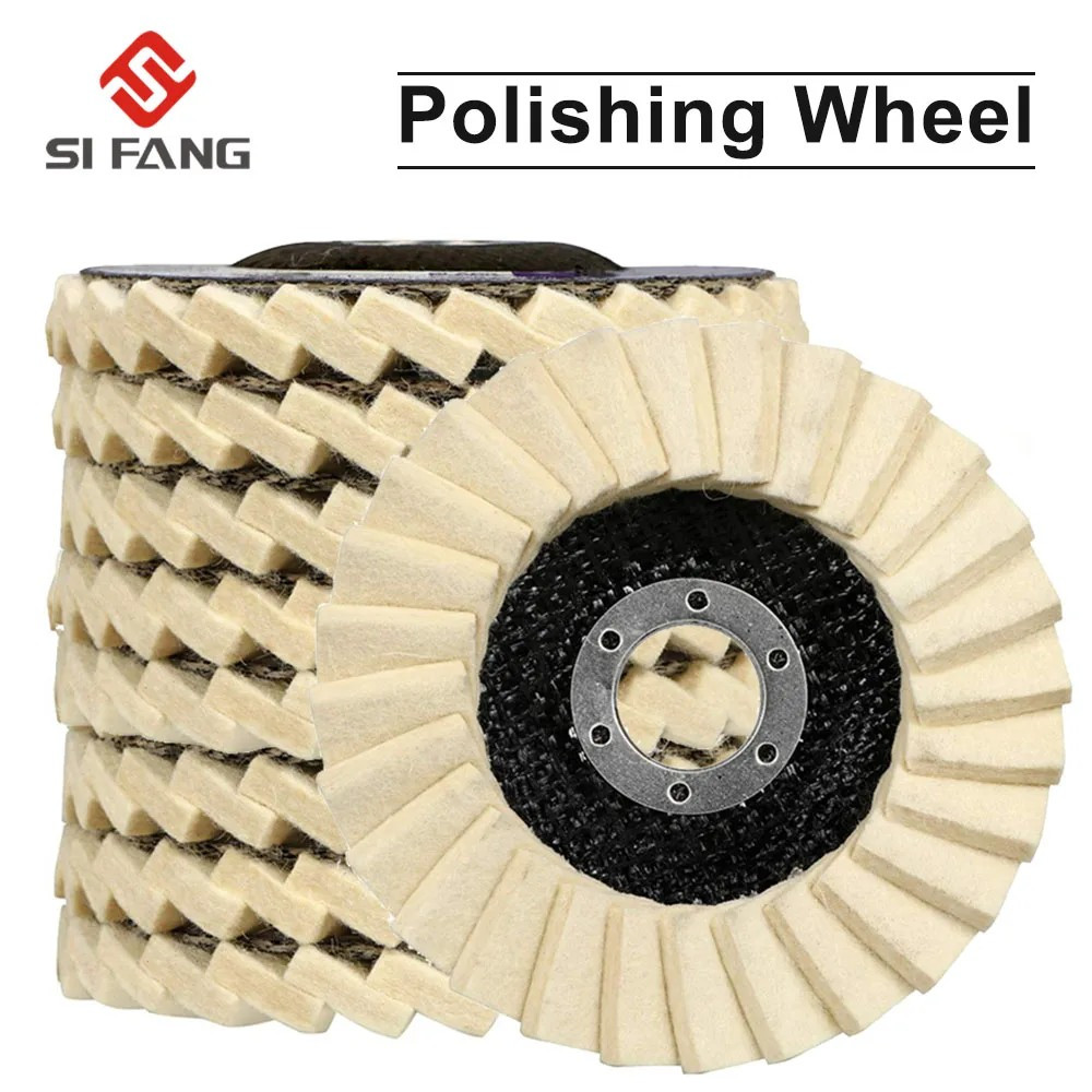 Multi PC Wool Polishing Wheel Buffing Pad Flap Disc For Metal Wood Angle Grinder