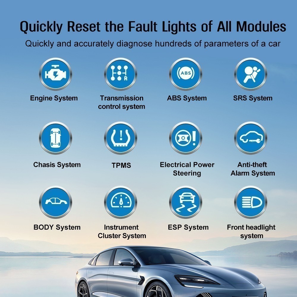 OBD Scanner Universal Car Engine Fault Code Reader, OBDII Diagnostic Scan Tools
