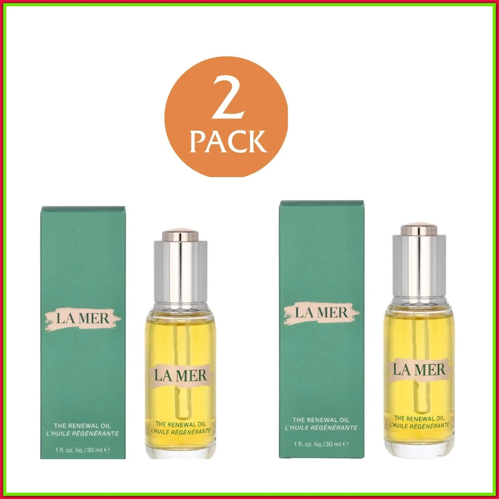 La Mer The Renewal Oil 1 fl oz /30 ml New in box (2 Pack)