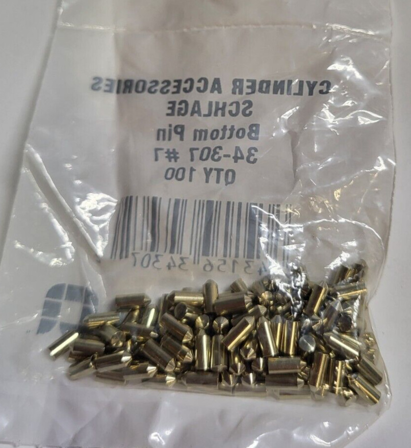 (100-Pk) Schlage Allegion Everest Series Bottom Pin Nickel Silver #7 34-307