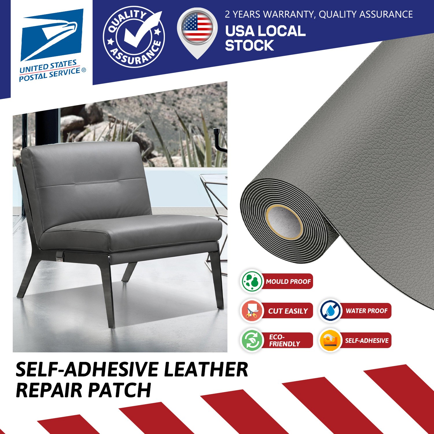 Self Adhesive Leather Patch Car Seat Sofa Repairing Subsidies Fabric Stick-on