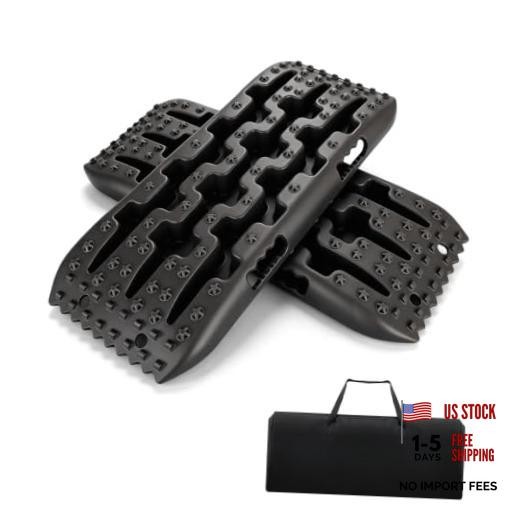 Traction Recovery Boards with Storage Bag for Off-Road, Sand, 503-70-Black