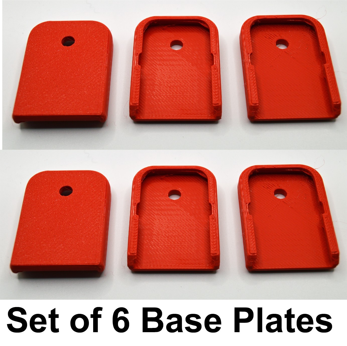 Magazine Base Plate for Glock 9mm .357 .40 .45GAP  - 3D Printed- Assorted Colors