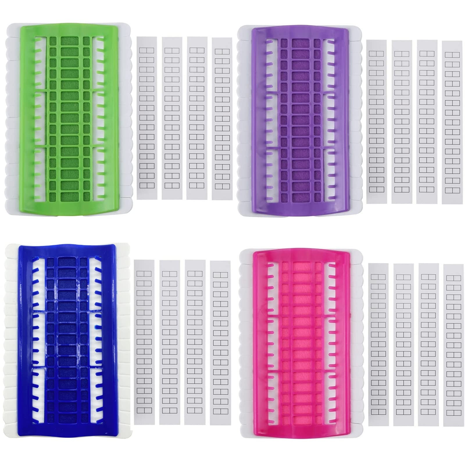 4 Pcs 30 Positions Embroidery Thread Organizer Cross Stitch Tool Embroidery F...