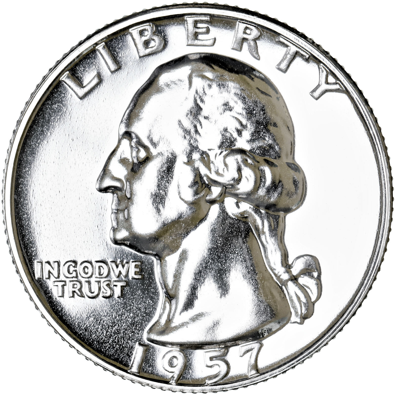 1957 (P) Washington Quarter Gem Proof 90% Silver