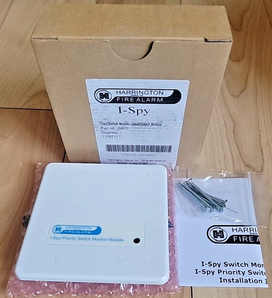 Switch Monitor Module Fire Alarm Harrington I-Spy Signal IS813 Made in UK -NEW-