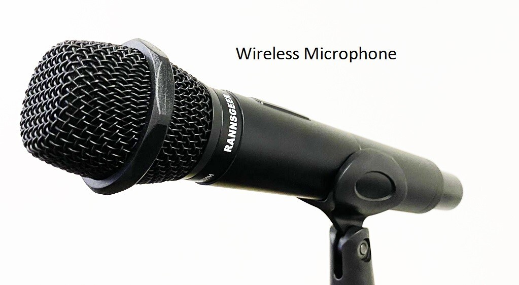 2 Pack Black Wired and Wireless Microphone Clip Holder