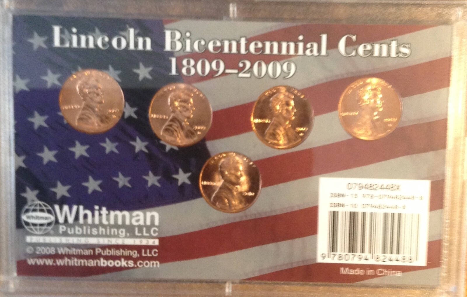 LINCOLN BICENTENNIAL CENTS (5 COINS) 1809-2009