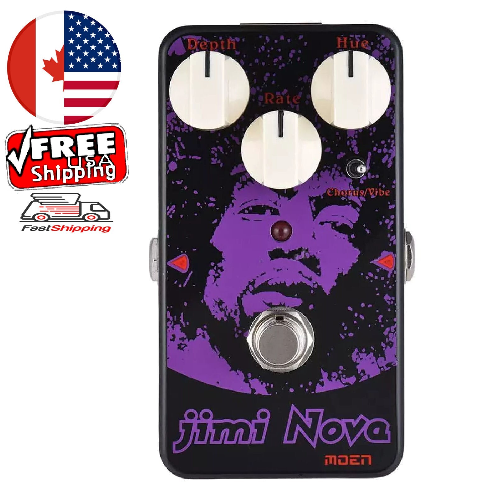MOEN | AM-VB Jimi Nova | Vibe Vibrato or Chorus Hendrix Vibe Tones Guitar Effect