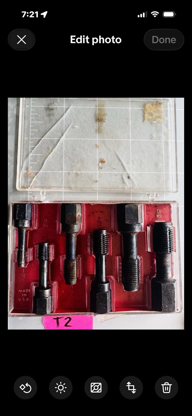 Jawco T6F Thread Restorer Tap Set SAE Hex Rethreading Tool Set USA