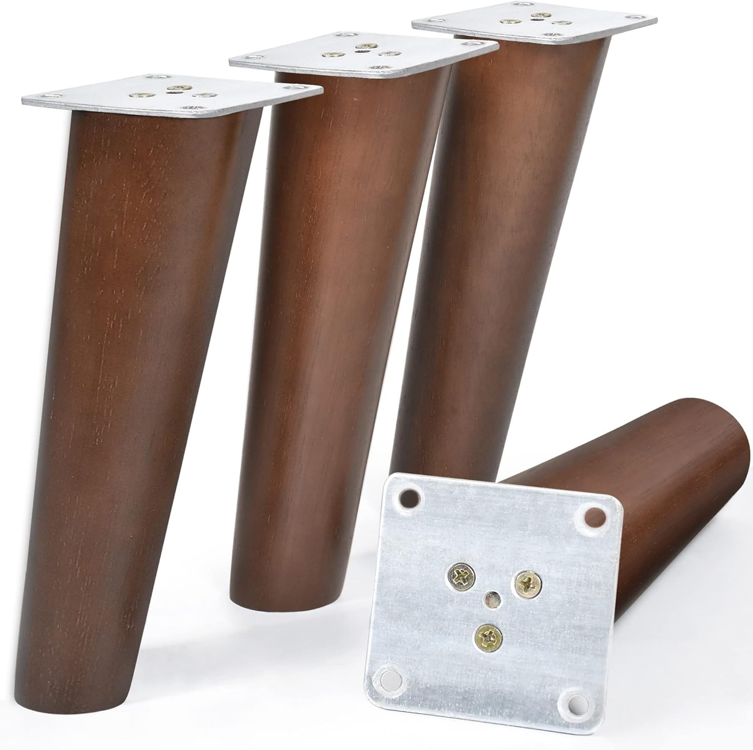 Angled Furniture Legs 8 Inch Slanted Wood Legs for Ottoman Bench Coffee Table Pa