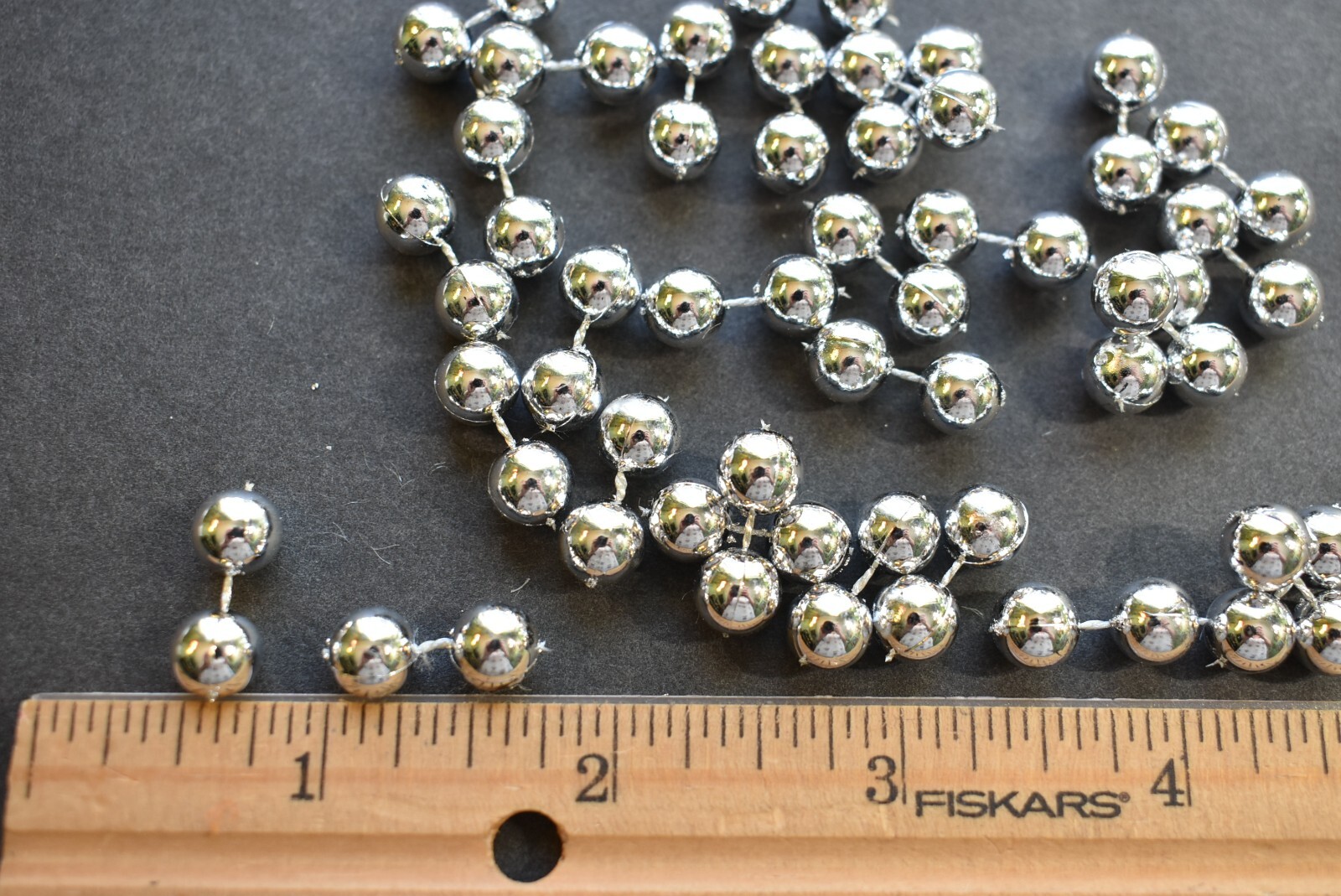 30 Large  1/4"  SILVER Plastic Mono Eyes for Fly Tying
