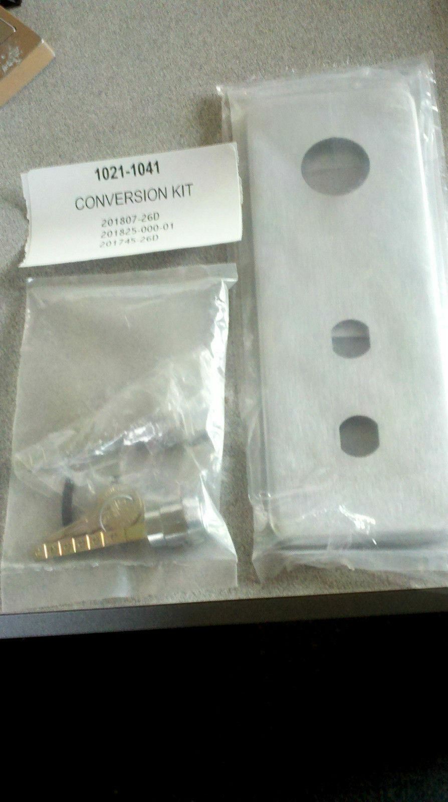 Locksmith Kaba Ilco (L) 1021 to 1041 function passage conversion kit DULL CHROME