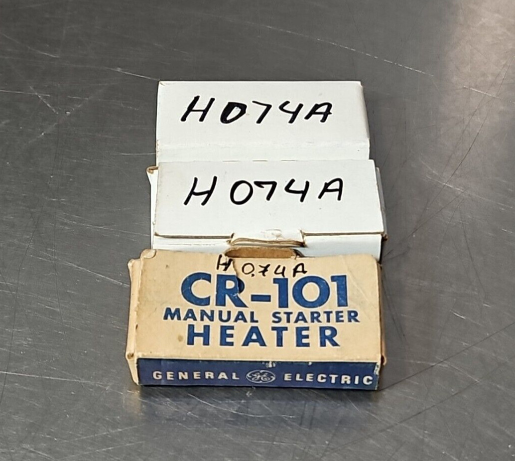 General Electric 123H074A thermal overload heater element Lot of 3       Loc4B25