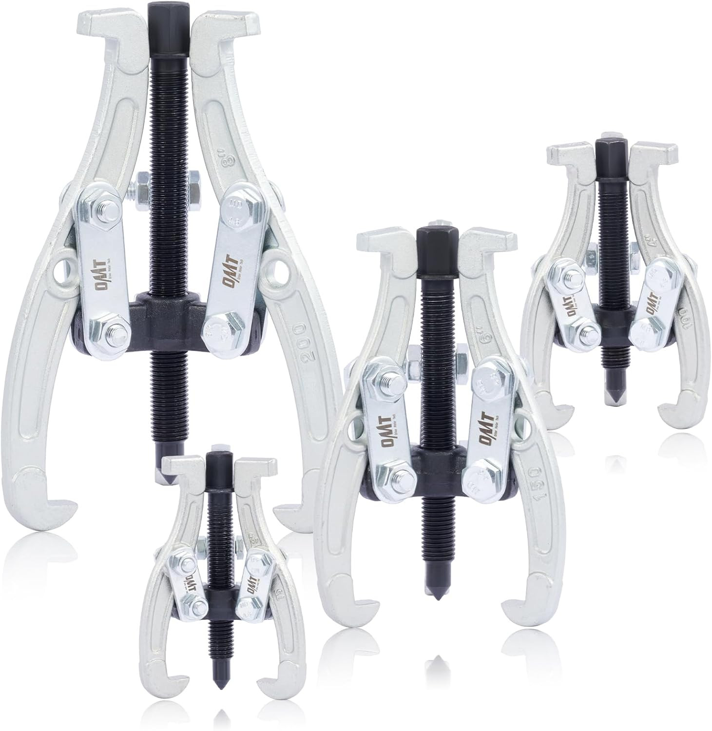 Motor Tech Juego de extractores de engranajes, 3" 4" 6" 8" Kit de extractor de 3