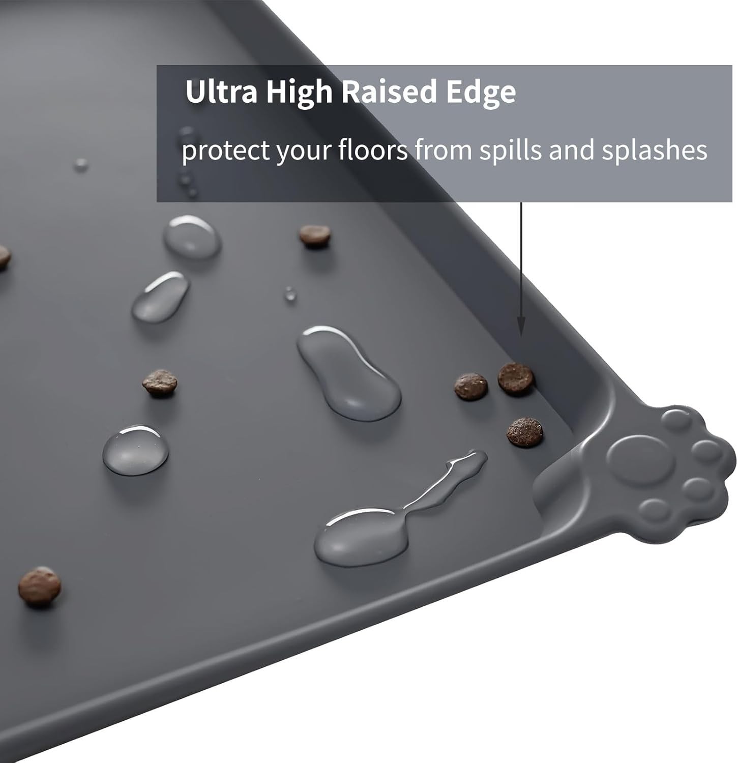 Quality Silicone Pet Feeding Mat 18.5 Inch For Clean Dining Experience