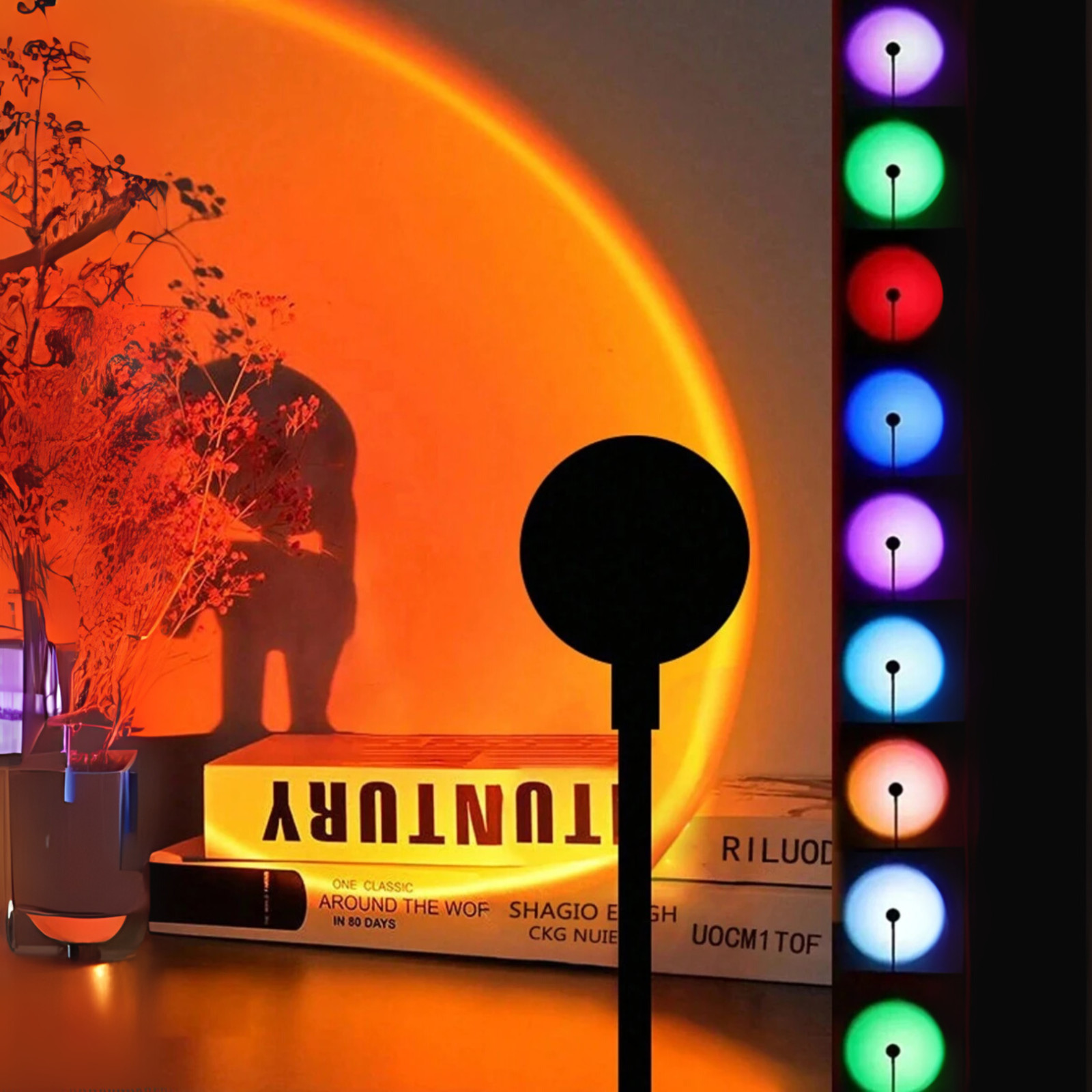 Sunset Projection Lamp – USB LED Night Light for Indoor Party Atmosphere