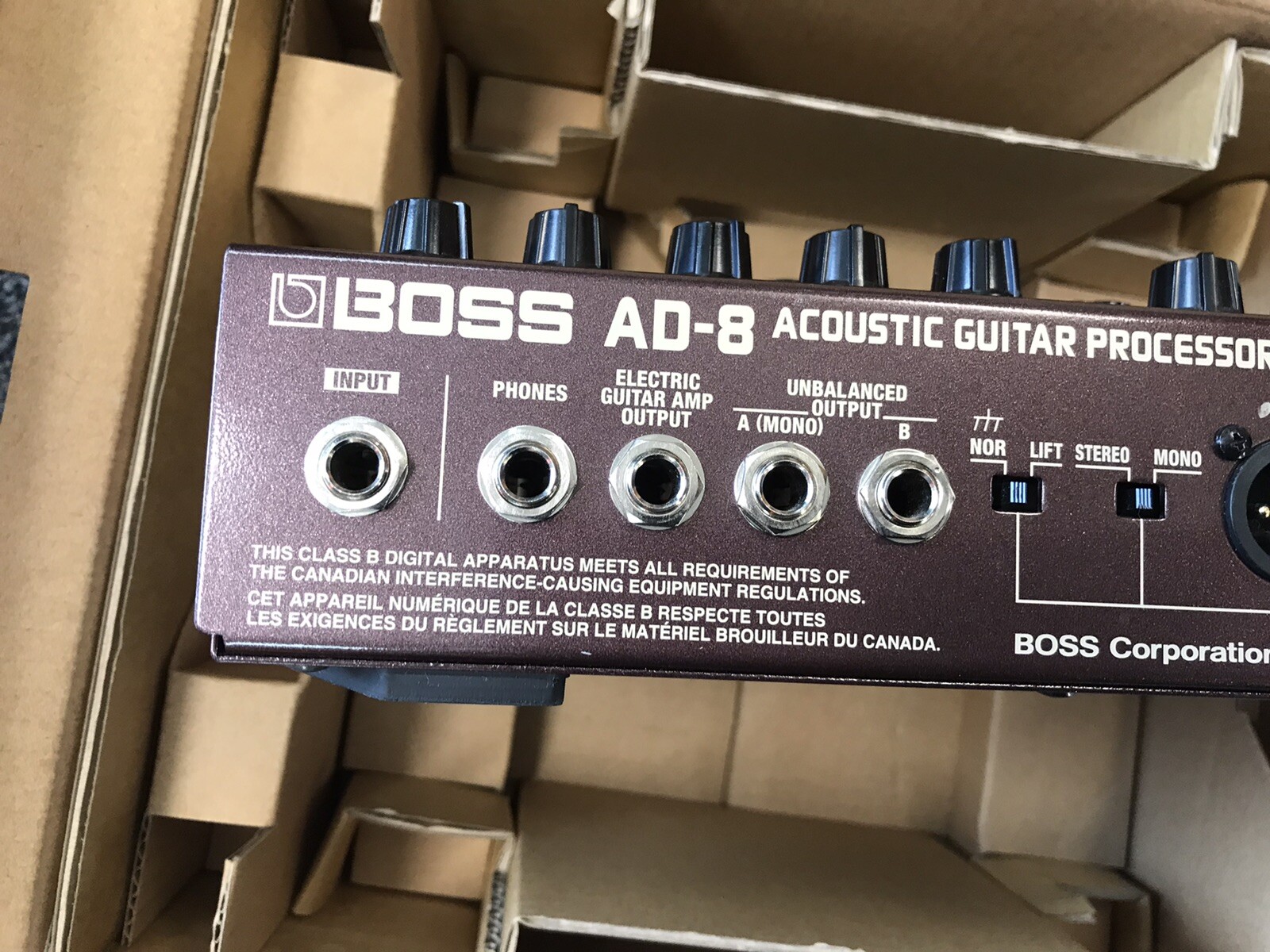 Boss AD-8 acoustic guitar processor with manual and box in mint condition