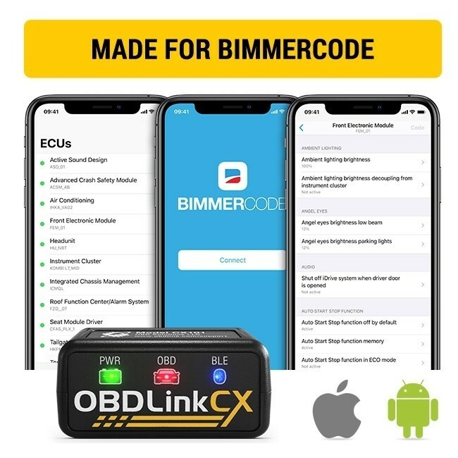 OBDLink CX - Designed For Bimmercode Bluetooth 5.1 BLE OBD2 Adapter for BMW/Mini
