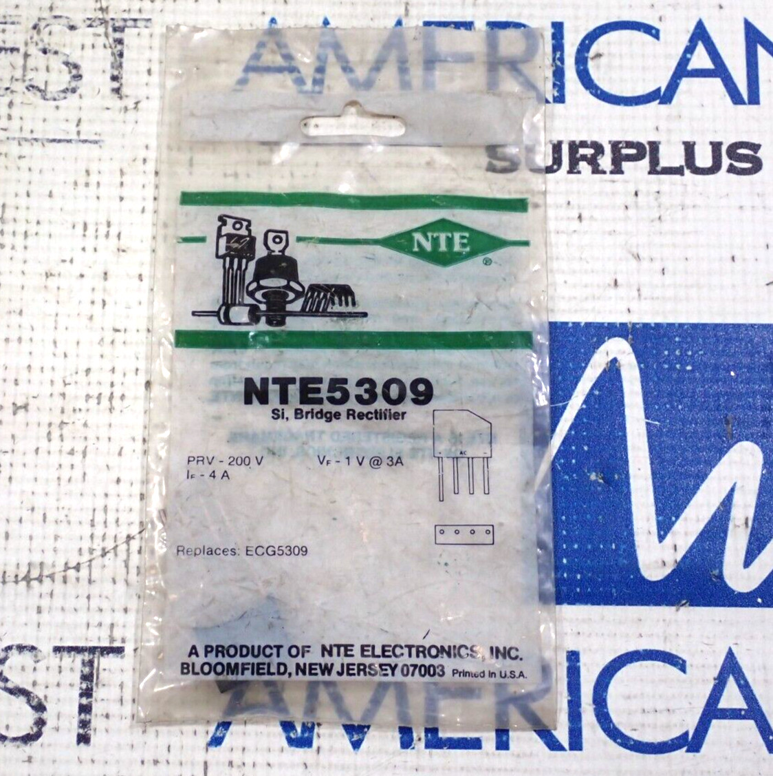 New NTE NTE5309 Bridge Rectifier