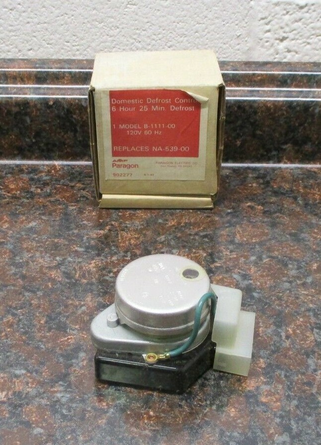 Paragon Defrost Control 120V 6hr. 25min. Defrost B-1111-00 NA-539-00 NOS