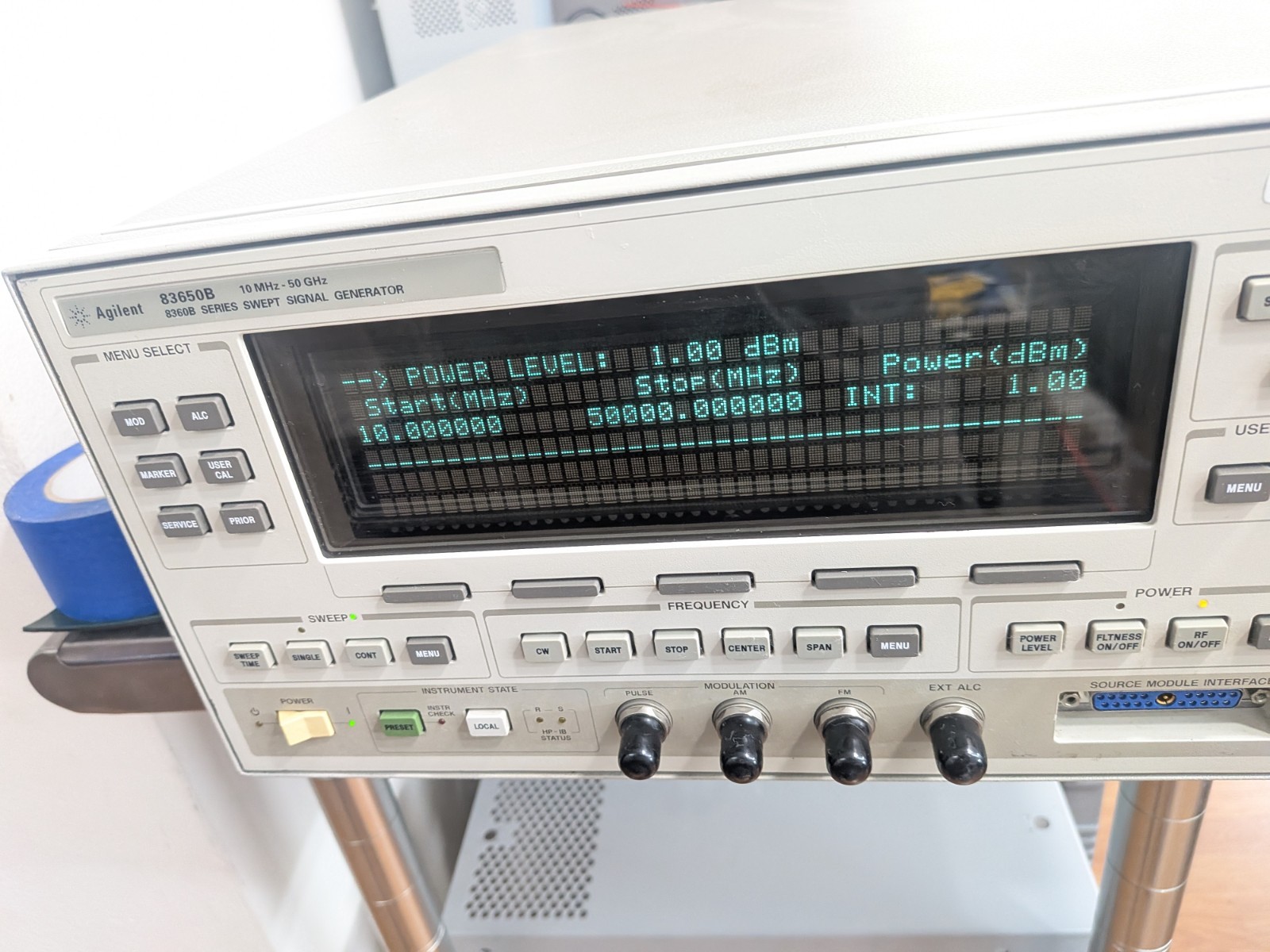 🔥Agilent HP 83651B opt 8 Cal’d 10Mhz-50Ghz  Signal Generator Sweeper Opt1 Avail