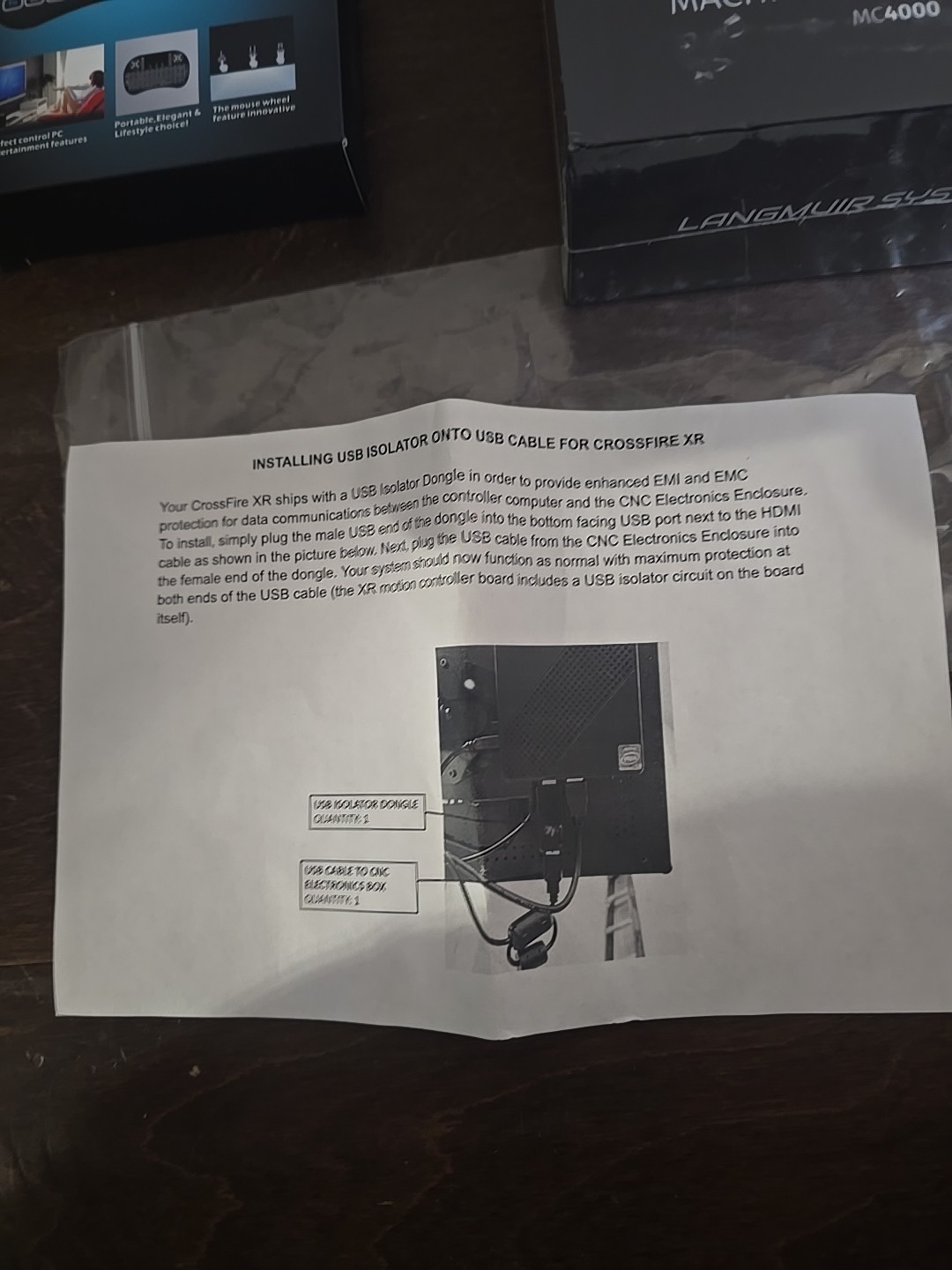 Langmuir Systems Controller Computer- MC4000 Machine - Crossfire XR CNC