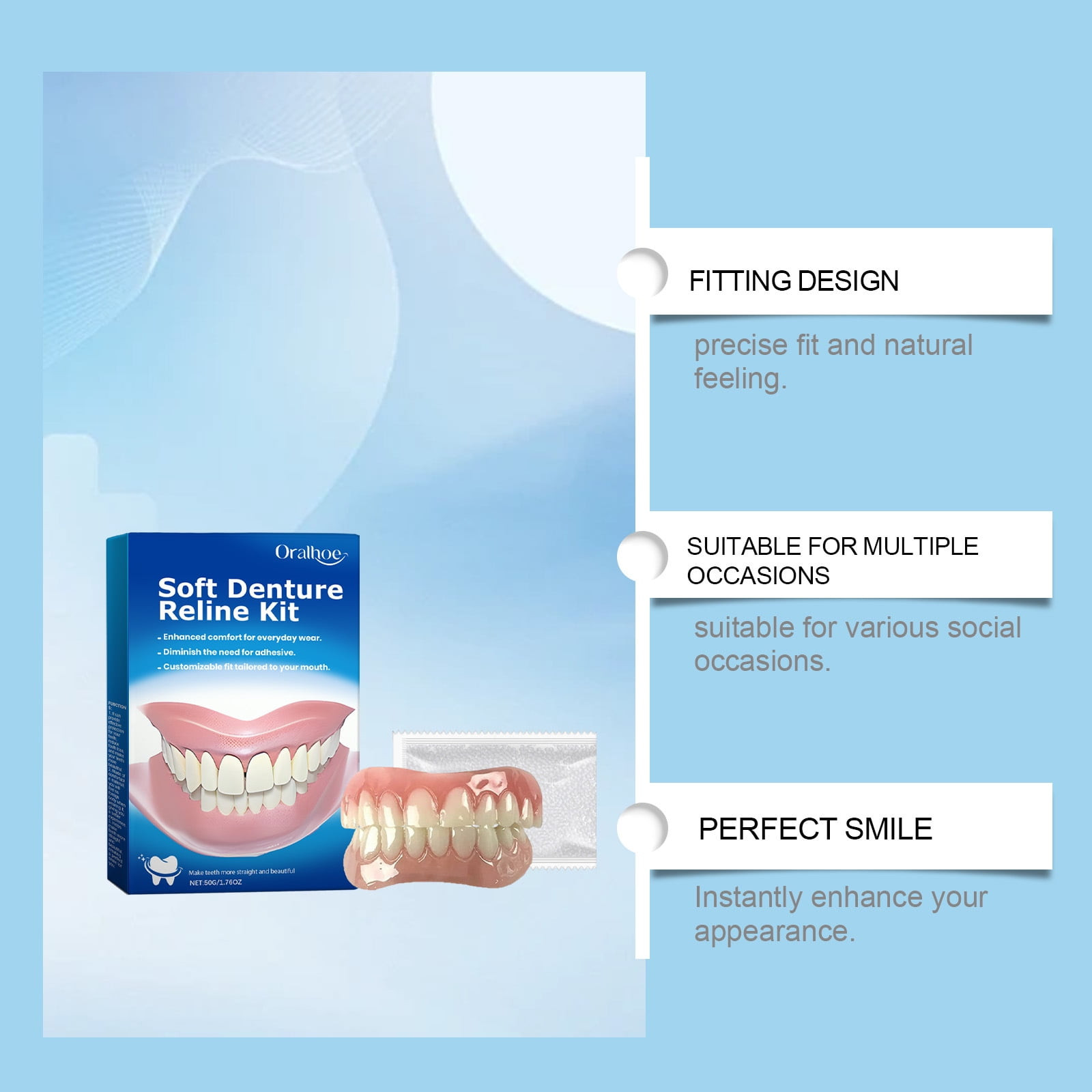2 Pack ~ Soft Denture Silicone Reline Kit ~ Exp 1/28