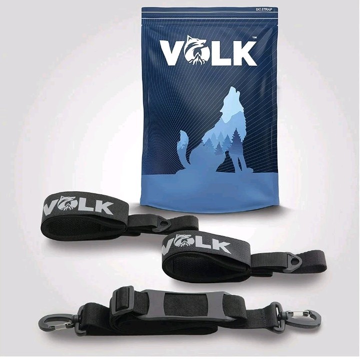 Volk Ski Strap and Pole Carrier - Carry Your Ski Gear with Ease