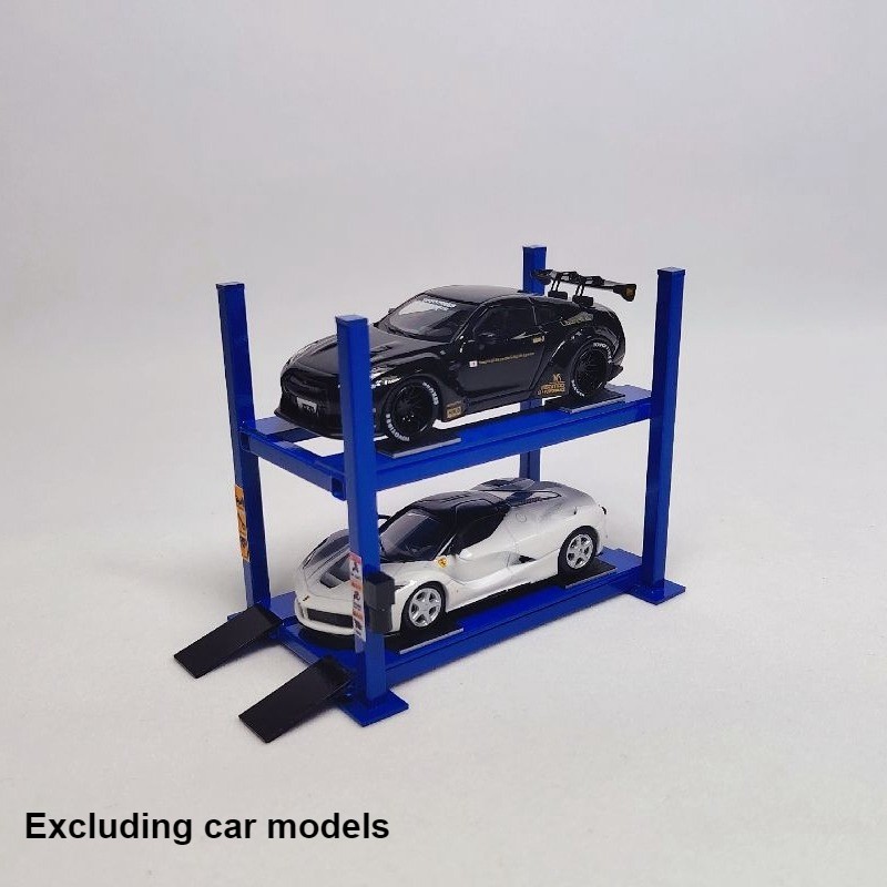 Diorama 1/64 Garage Lifter Model Repair Workshop Parking Rack Accessory Tool US