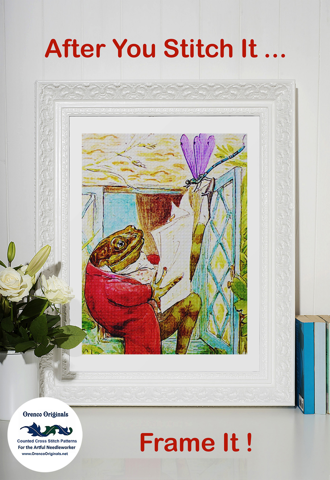 Beatrix Potter Peter Rabbit Hiding Counted Cross Stitch Chart Pattern