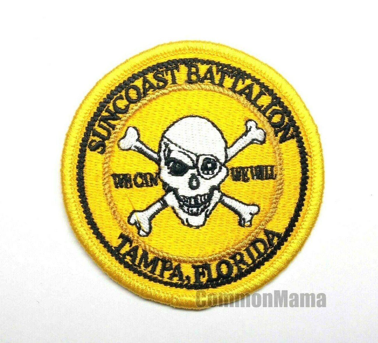 Vtg US Marine Suncoast Battalion Tampa Florida Navy Iron On Embroidered Patch