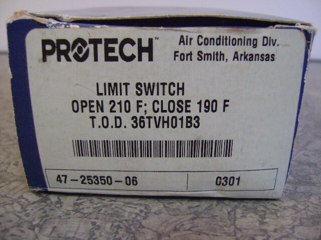 Protech 47-25350-06 0301 Auto Reset Limit Switch New in Box