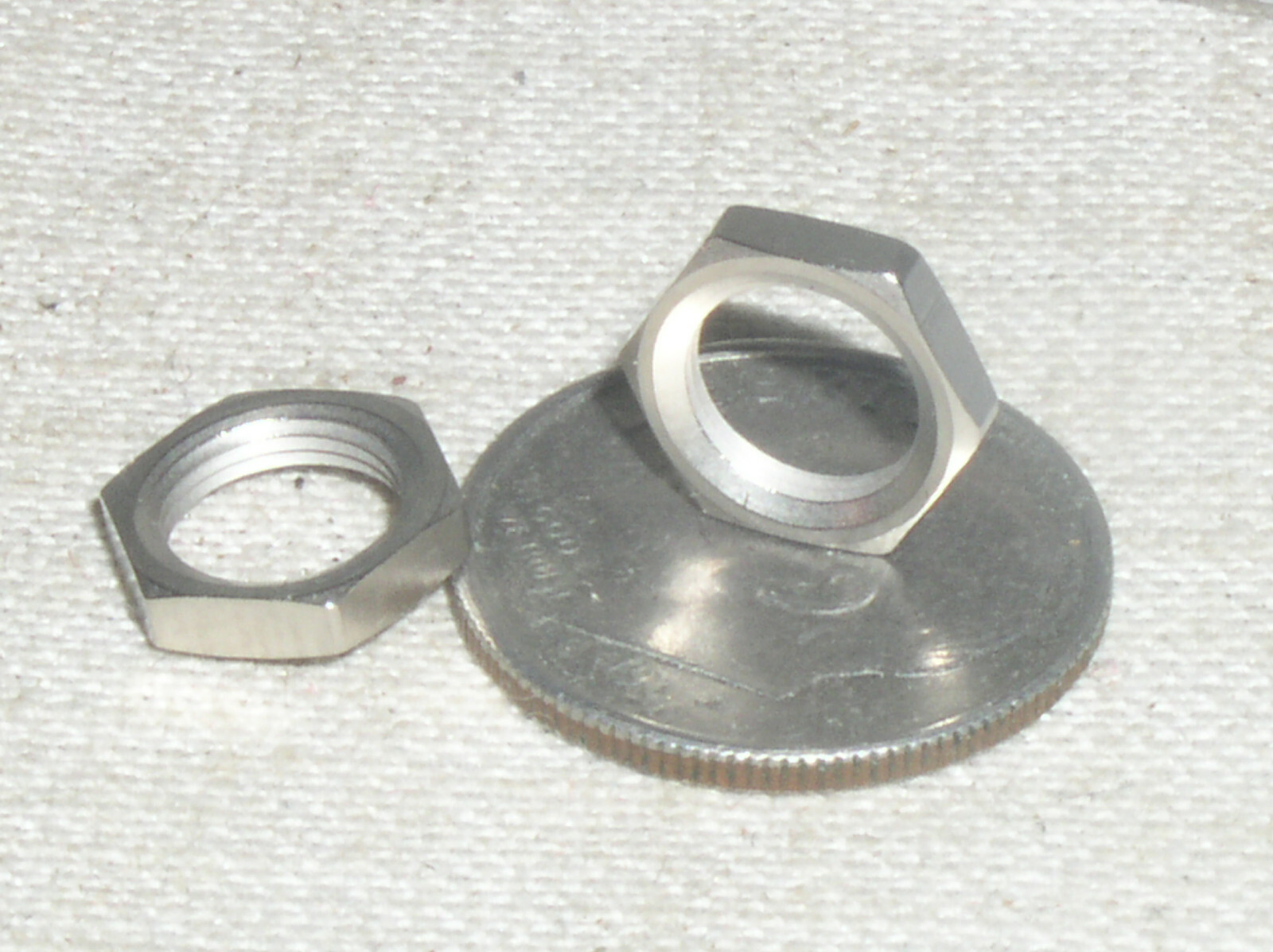 2 NEW LEMO GEA.00.240.LN PLATED BRASS HEX NUT USE WITH 00 SERIES CONNECTOR USA