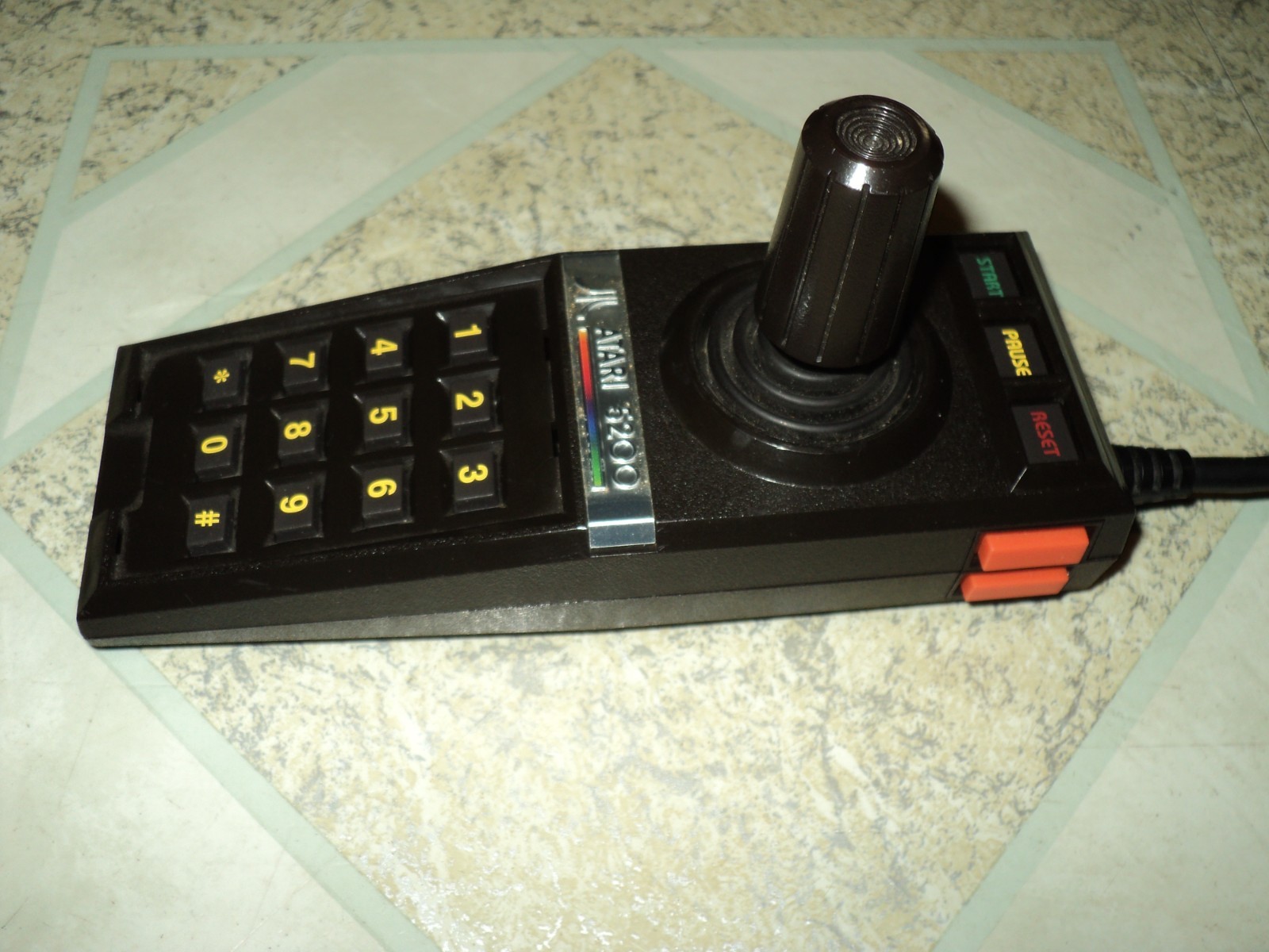 Atari 5200 GOLD Rebuilt Controller New Buttons & Flex Circuit FULLY WORKING 100%