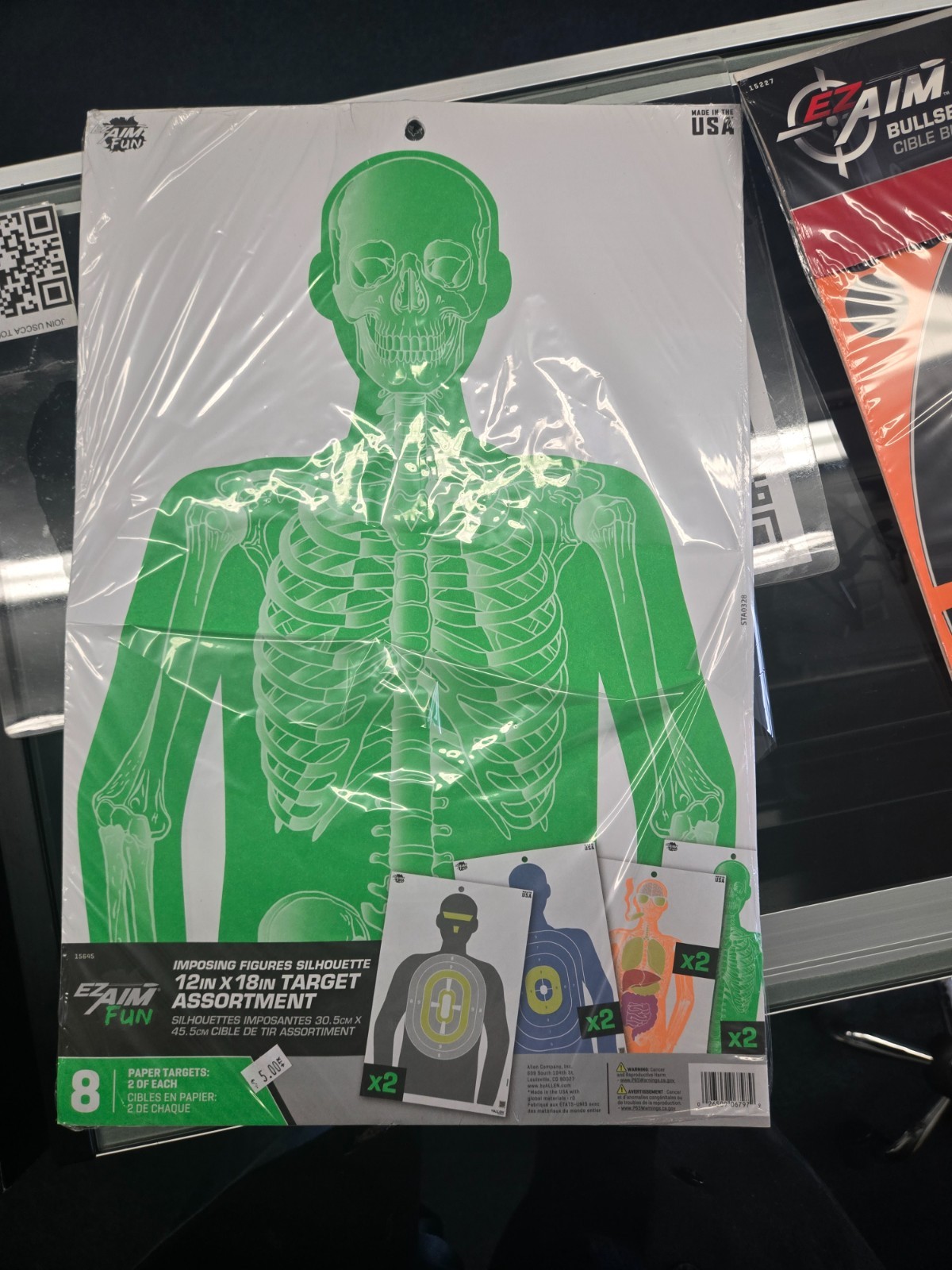 EZ-Aim Imposing Figure Silhouette Paper Shooting Targets, 12 x 18, Multi-Color,