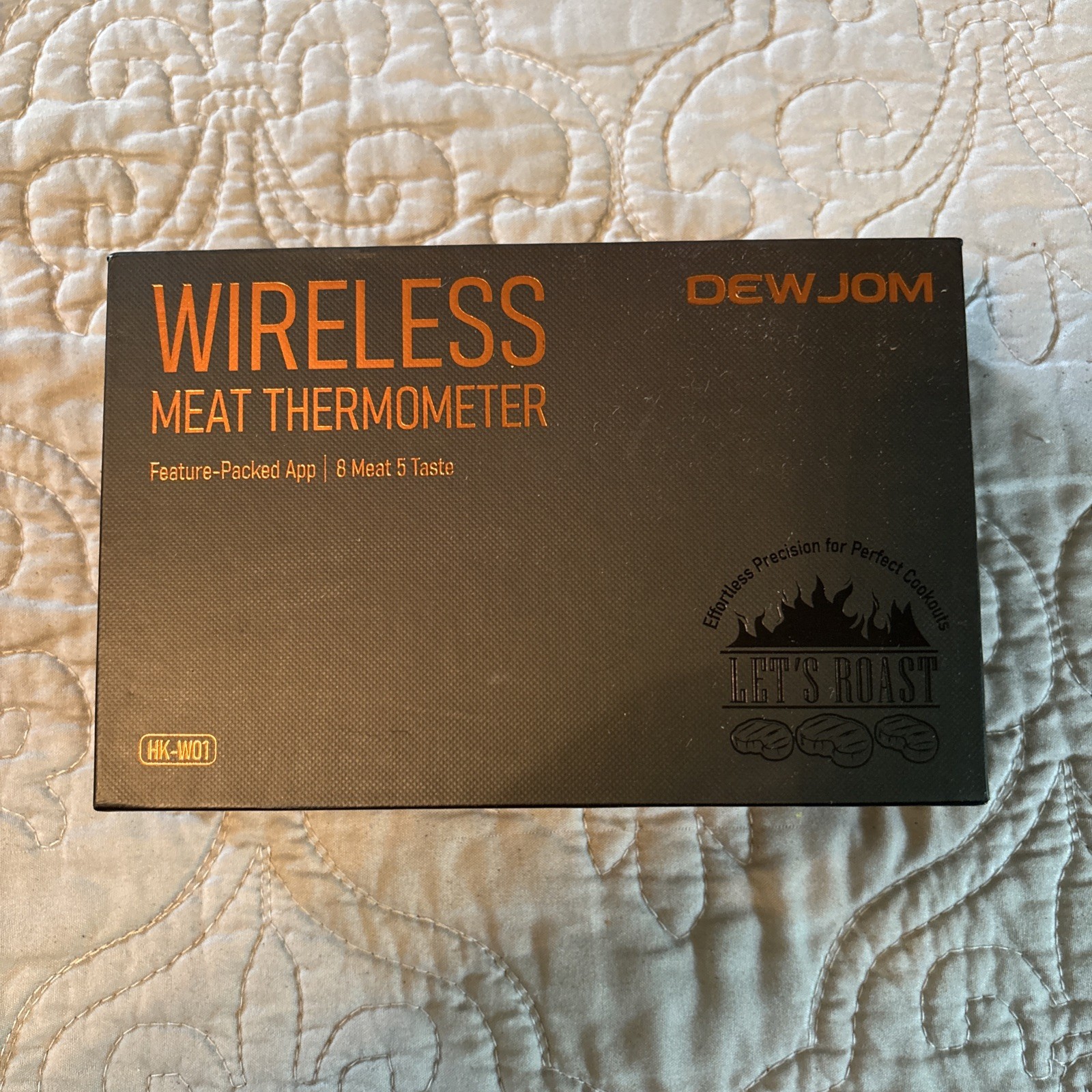 DEWJOM WIRELESS MEAT THERMOMETER SINGLE PROBE 500FT SILVER