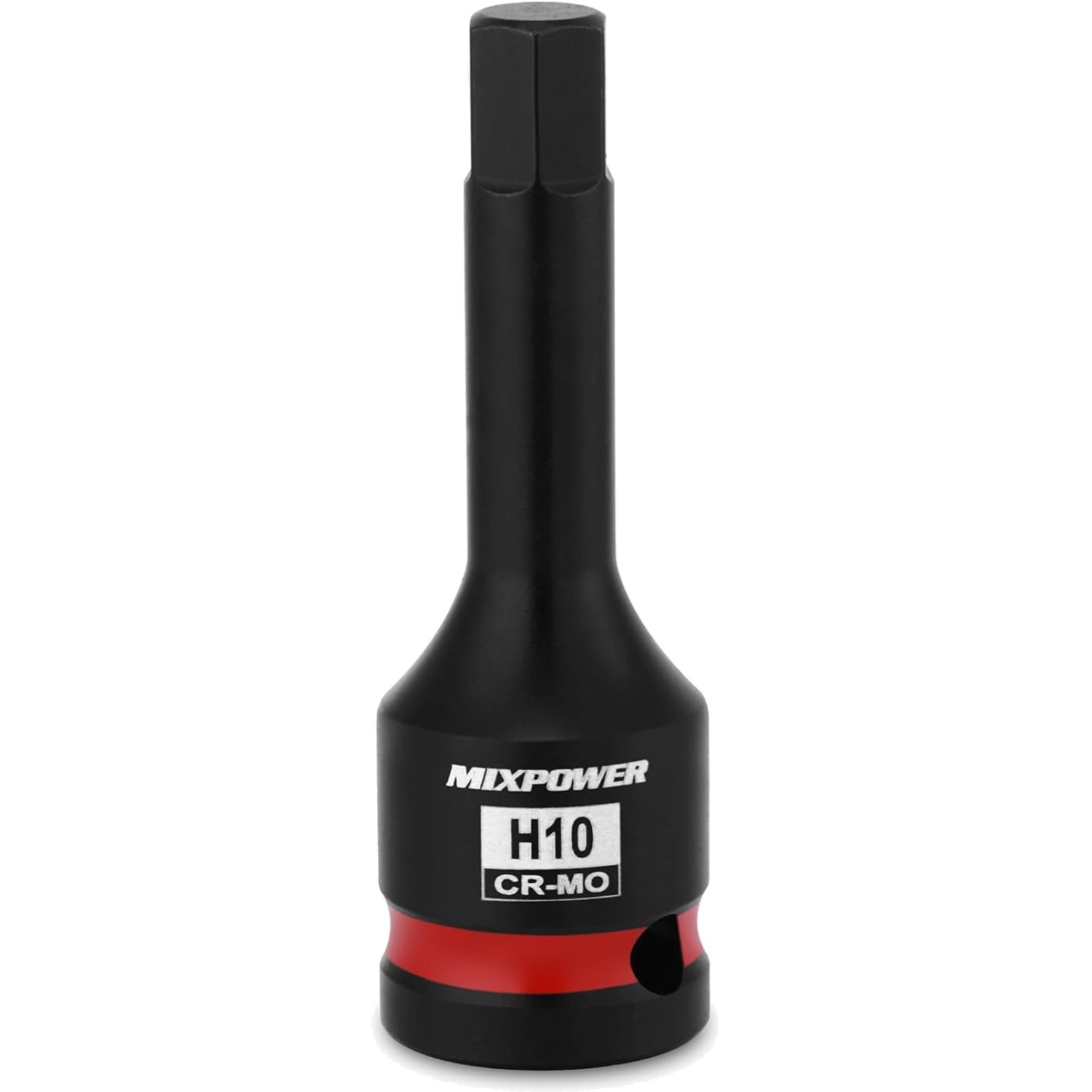 1/2" Drive 10mm Hex Impact Bit Socket CR-MO Steel Polished Finish