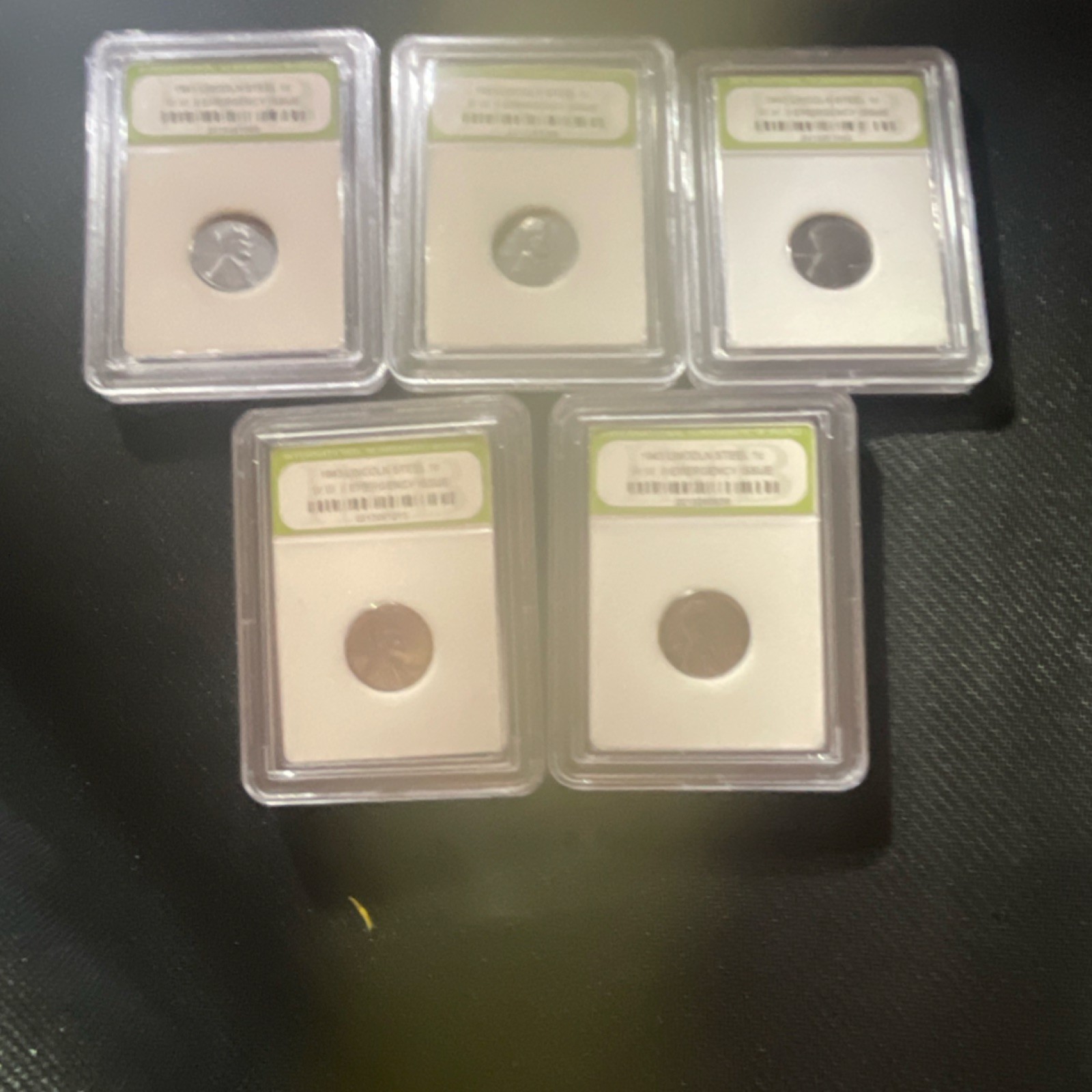 ICG Certified Slabbed Lincoln Wheat Cent Collection Lot (5 Coins) US Coin Set