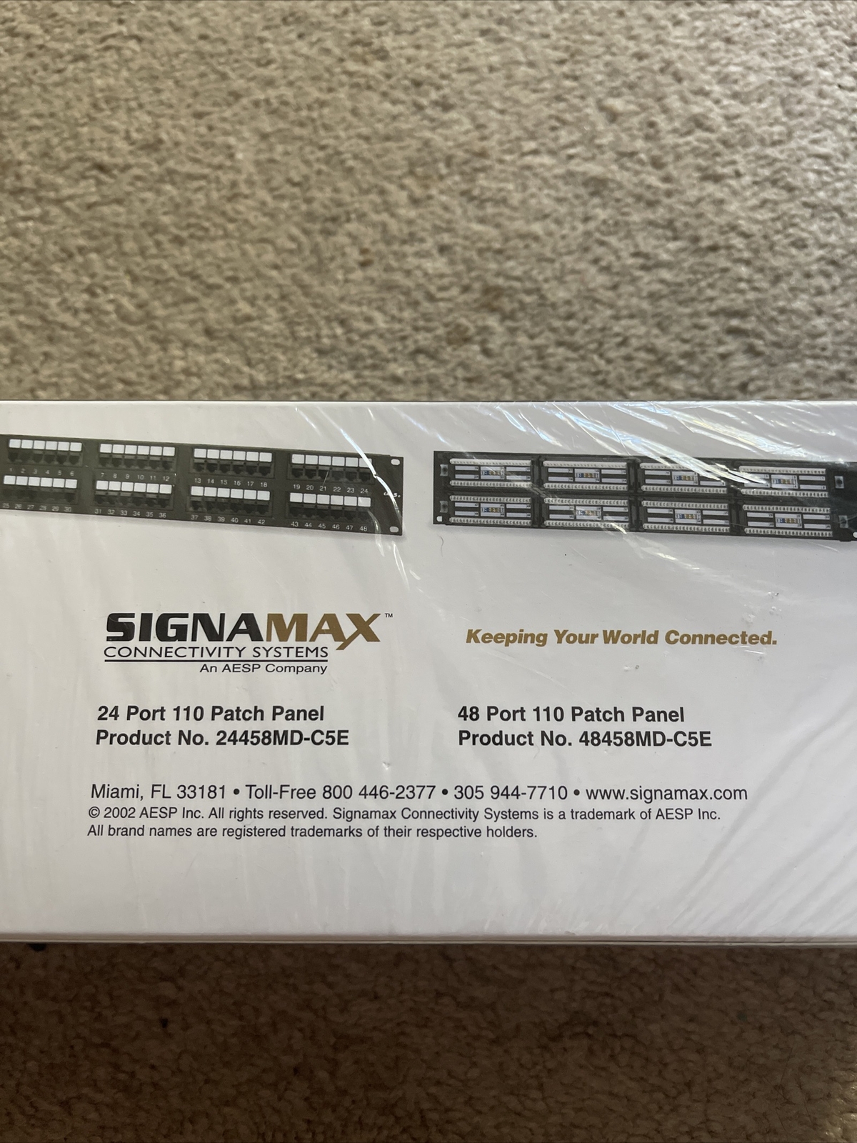 SIGNAMAX 48458MD-C5E 48-PORT CATEGORY 5E HIGH-DENSITY PATCH PANELS RACK MOUNT