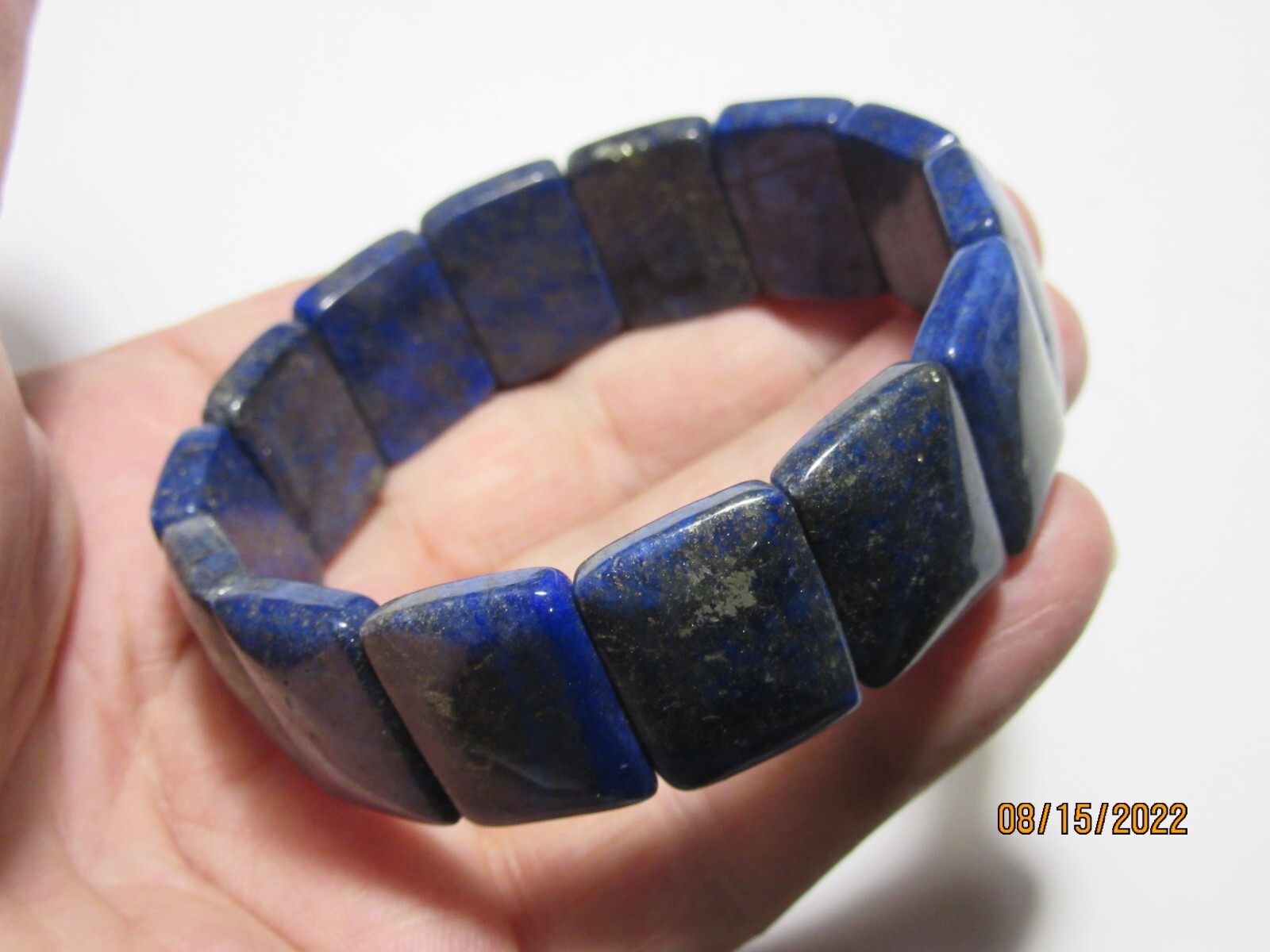 AAA Lapis Luzuli Gemstone Stretch Bracelet LLSB-1