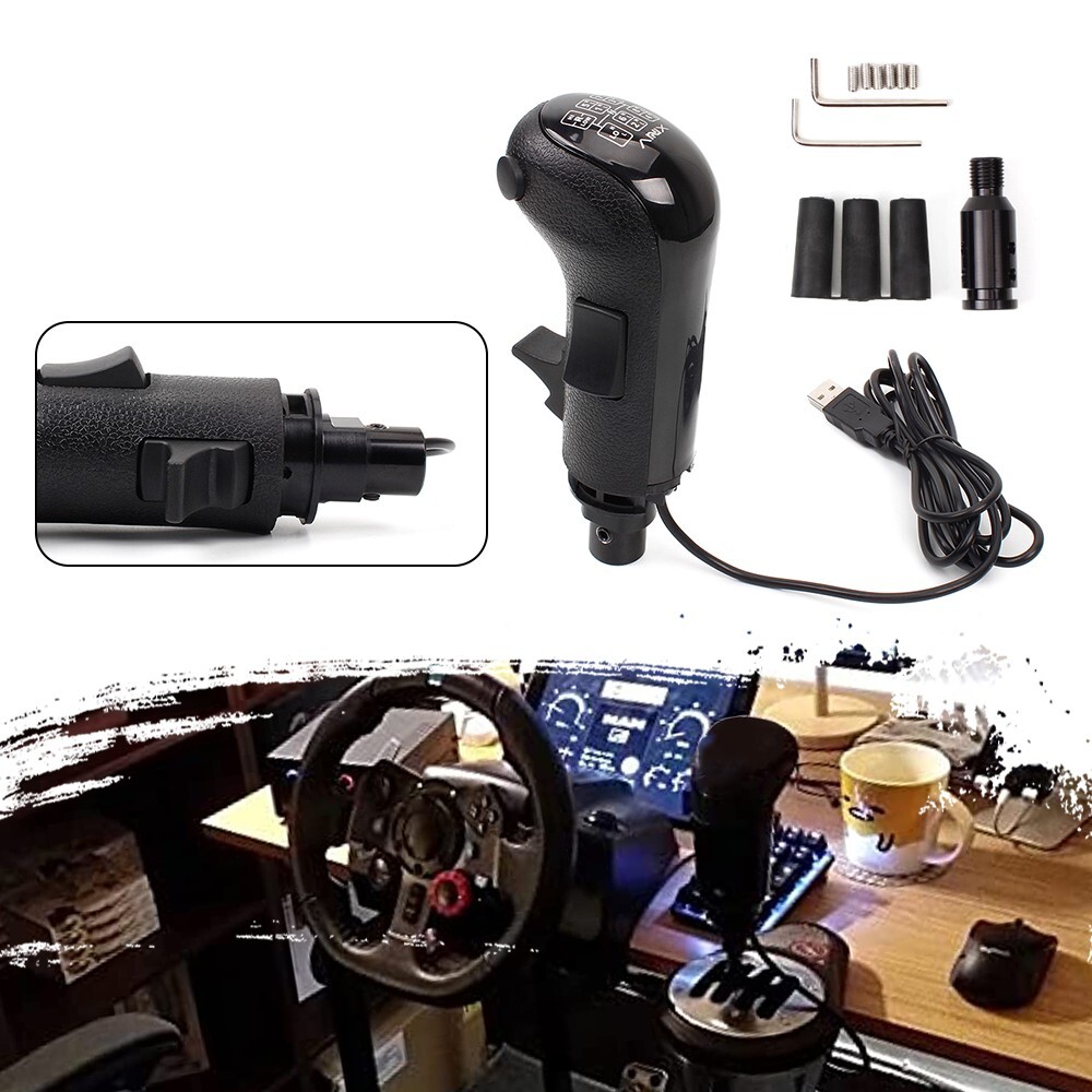 USB Truck Simulator Shifter Gearshift Knob for Logitech G29 G27 G25/Thrustmaster