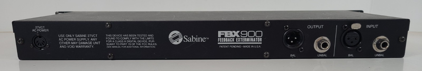 Sabine FBX 900 Feedback Exterminator Rack Mount - NO Power Supply